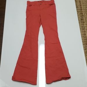 Alice and Olivia Hot Pink mid rise Bell Bottoms